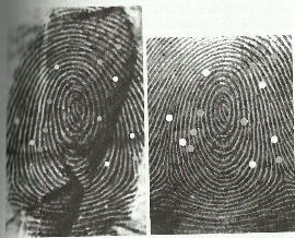 Finger print from Forensiv Science A Very Short Introduction by Professor Jim Fraser