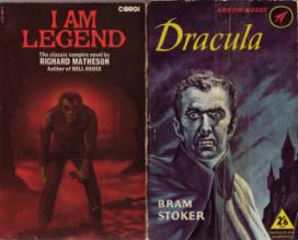 I Am Legend by Richard Matheson and Dracula by Bram Stoker
