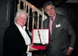 Val McDermid Collects The Cartier Diamond Dagger