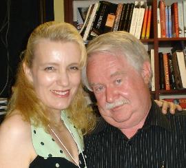 Alison Bruce with Mike Ripley