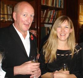 Claire Seeber with Peter Guttridge