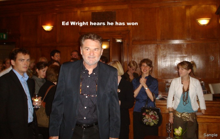 Edward Wright hears he has won